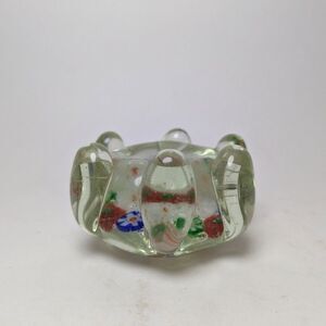 Small Art Glass Millefiori Paperweight